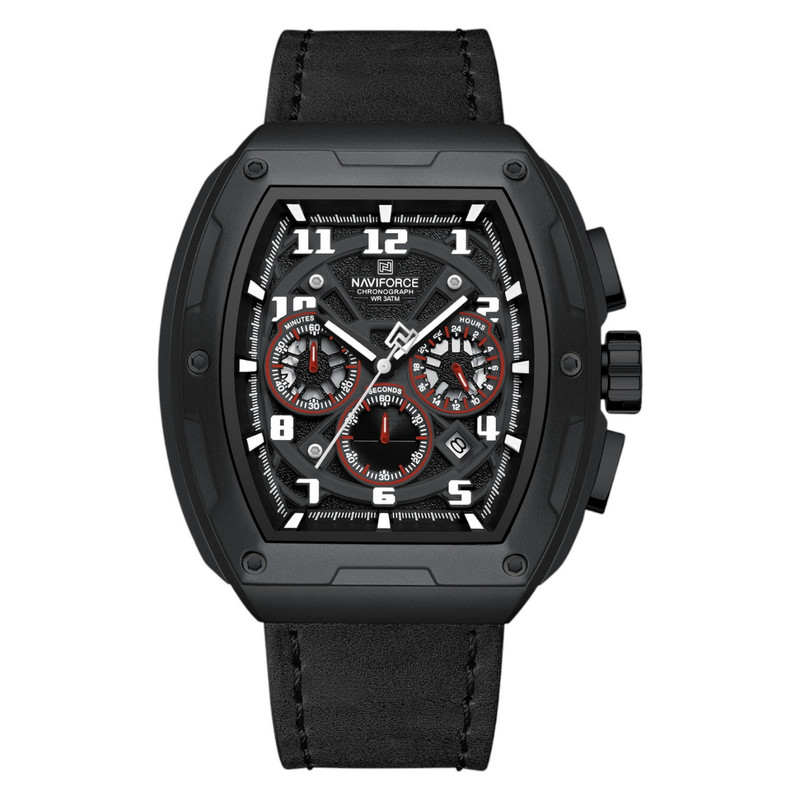 ساعت مچی عقربه‌ای مردانه کوارتز نیوی فورس مدل فول تایم کد NF8053BBB