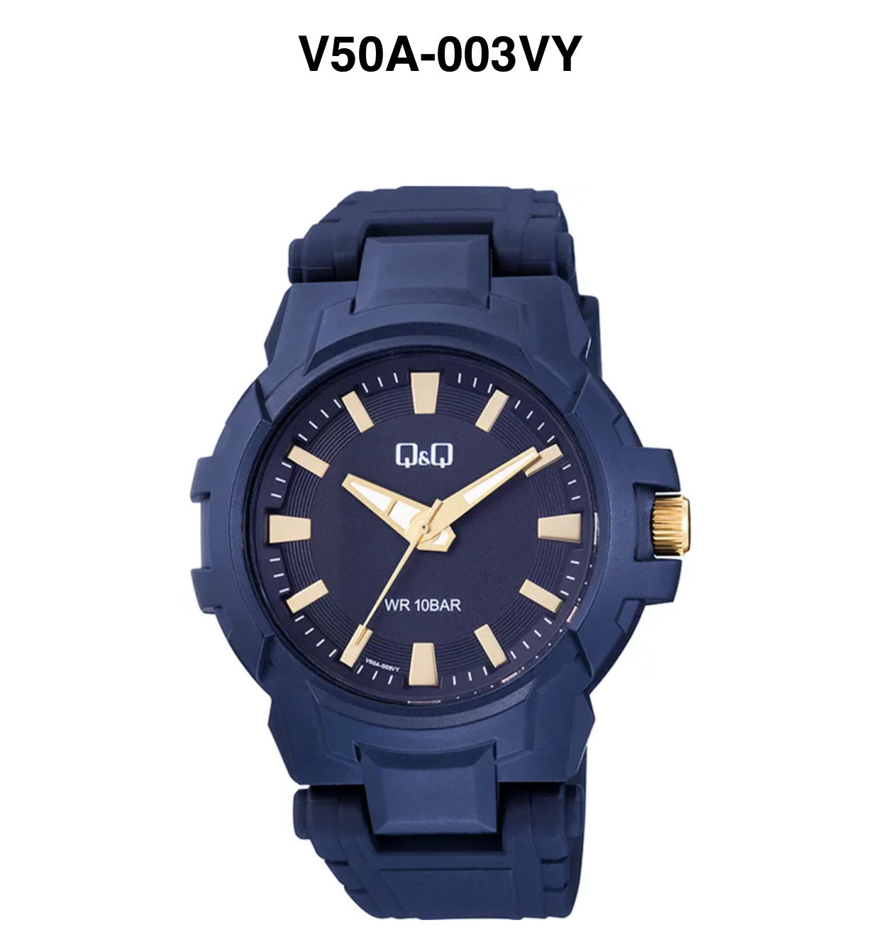 ساعت مردانه اصل  کیو اند کیو Q&Q v50A-003VY آبی